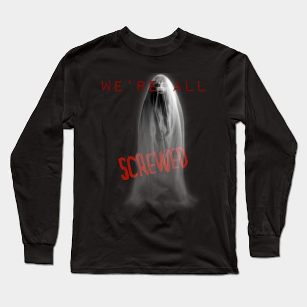 Ghost woman Long Sleeve T-Shirt by screwedingeneral